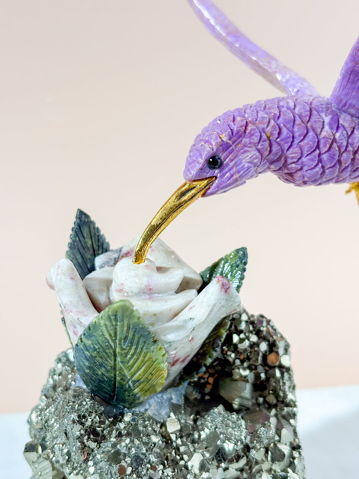 Kolibri Krystal Skulptur (Nr. 3)
