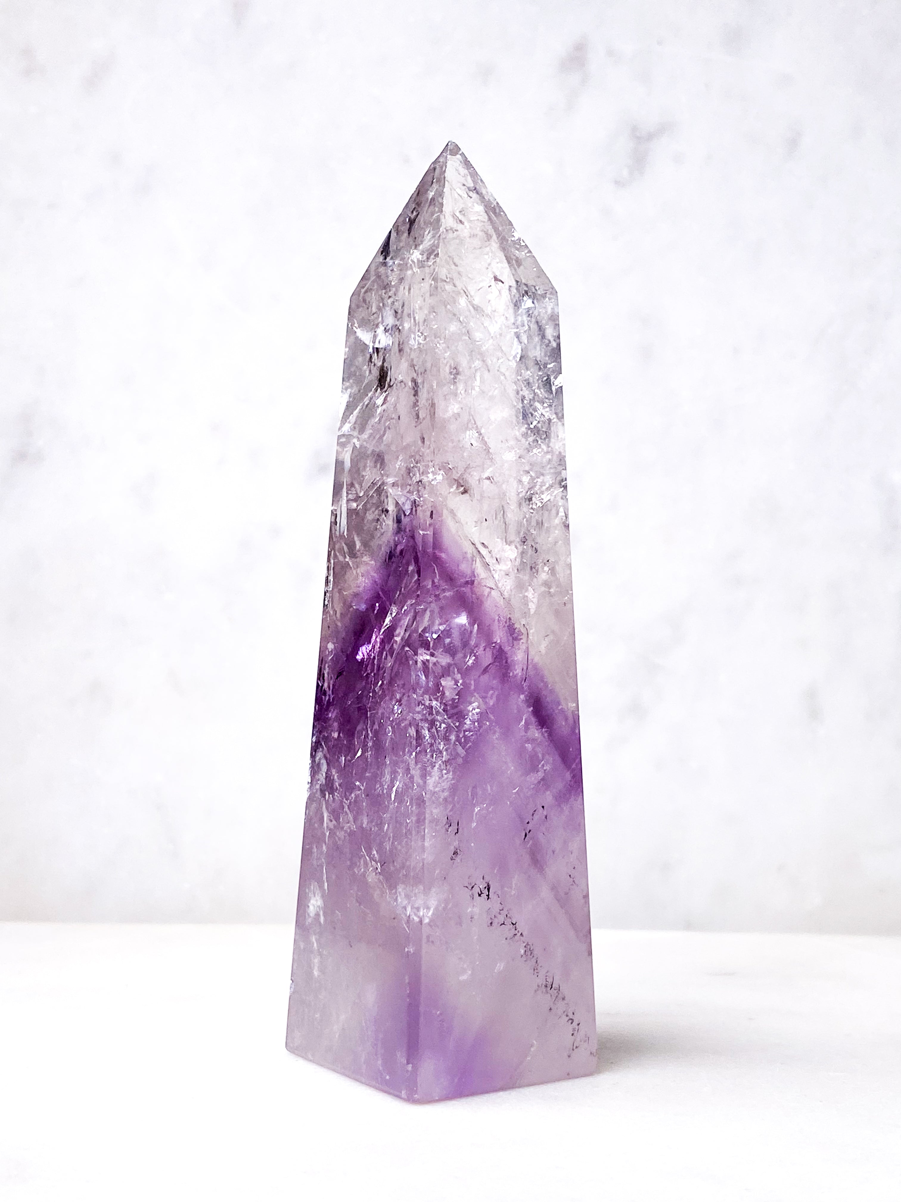 Smokey Fantom Ametyst Obelisk (Nr. 16)