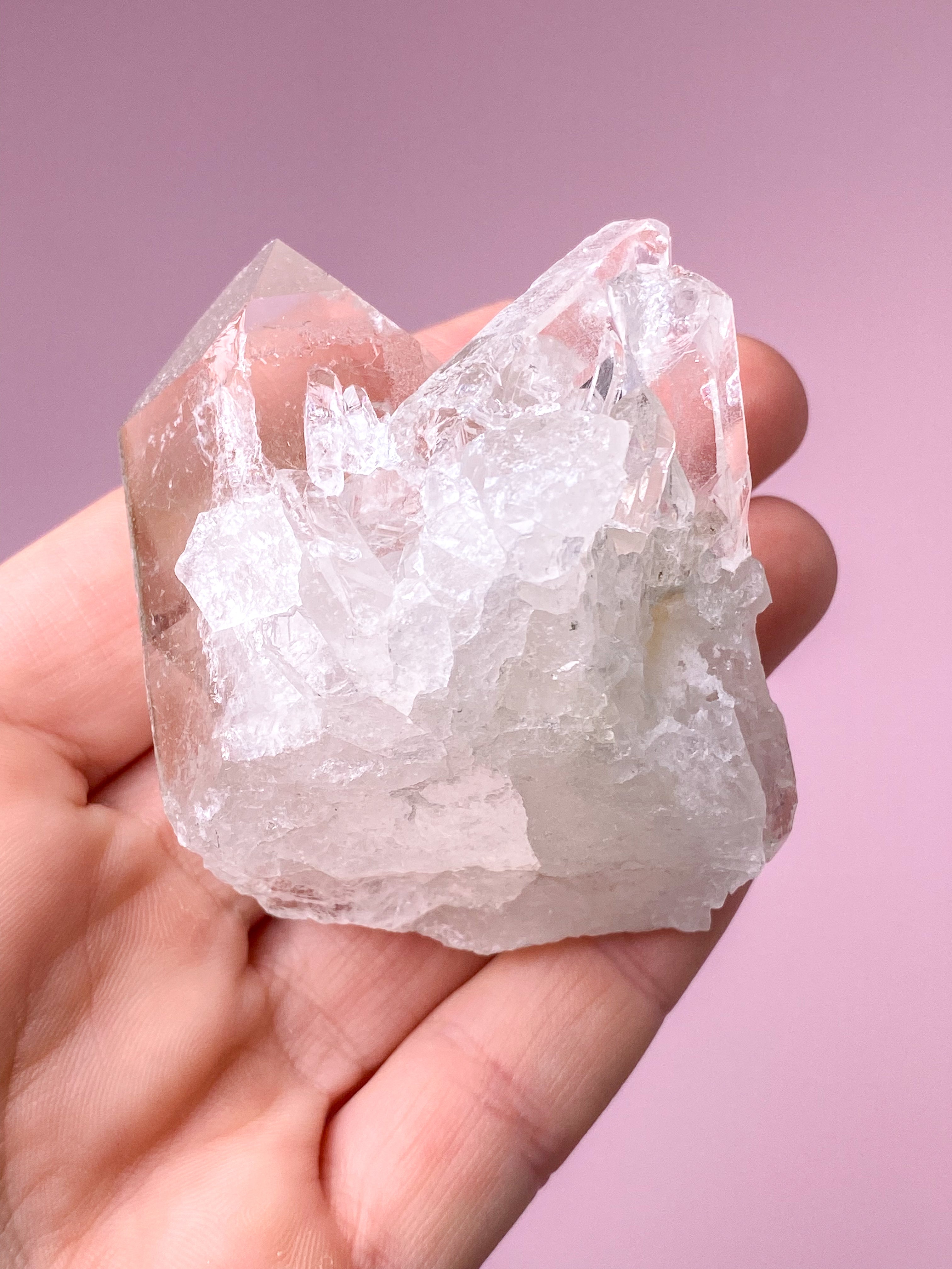 Mountain Crystal Cluster (nr X) Exklusiv kvalitet
