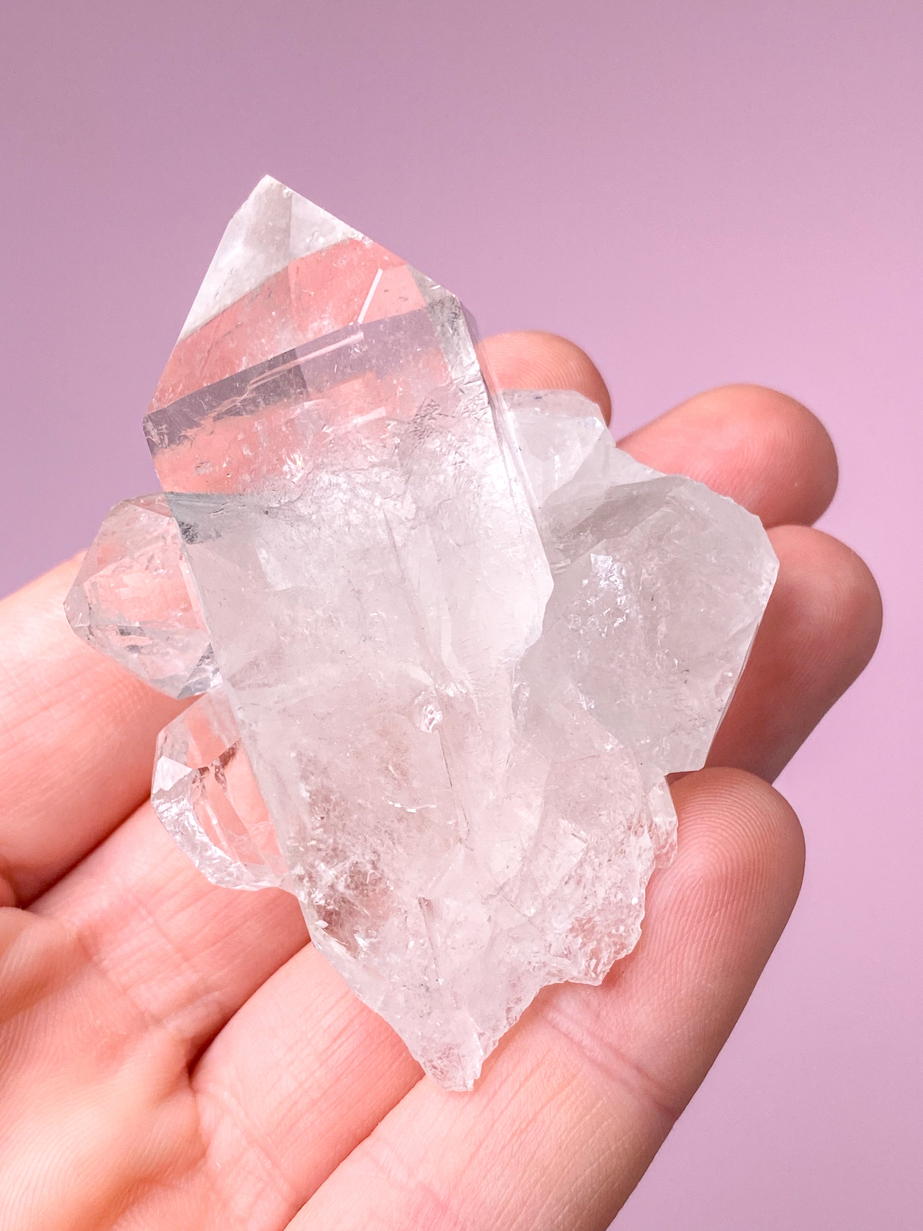 Mountain Crystal Cluster (nr X) Exklusiv kvalitet