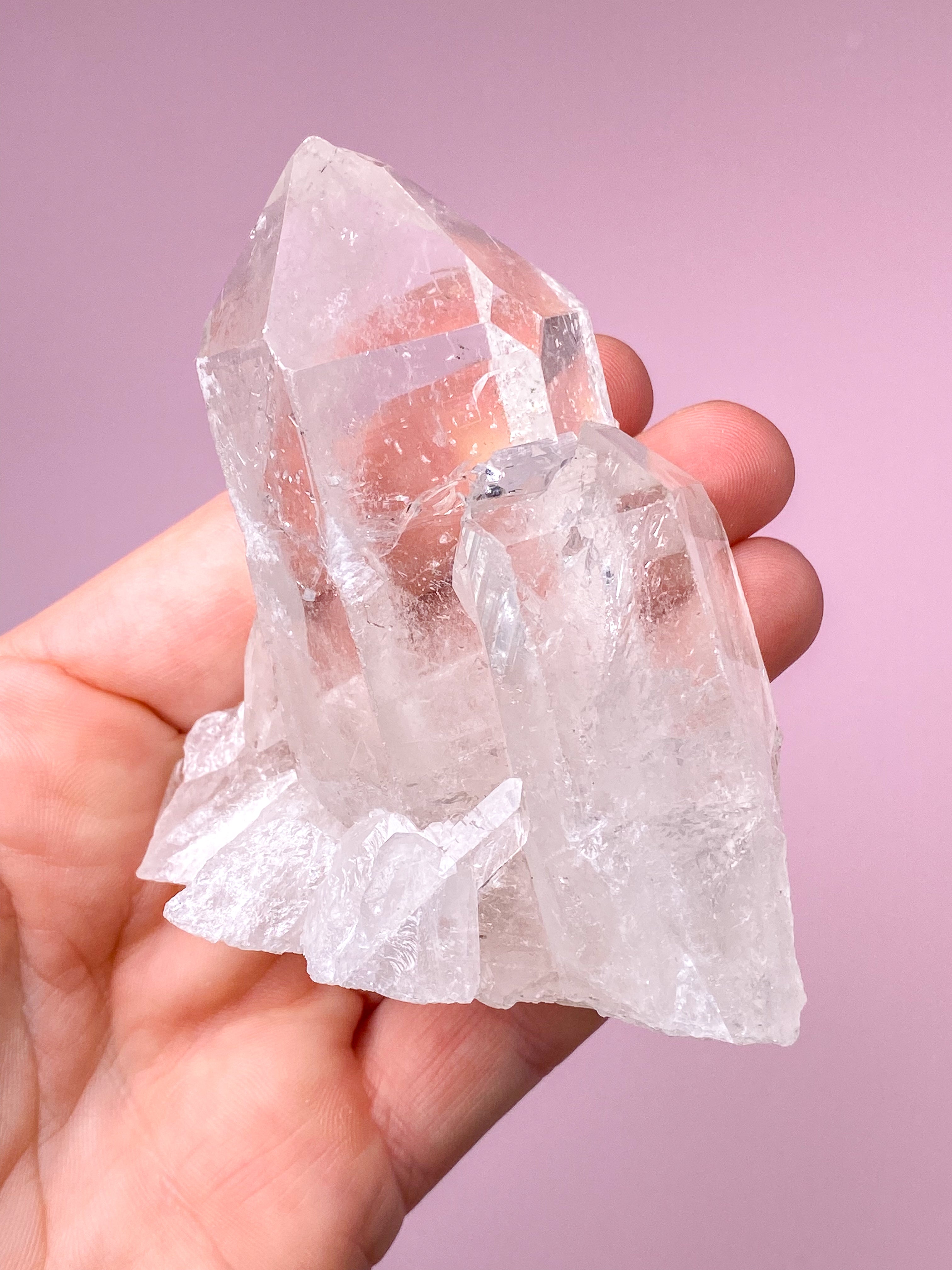 Mountain Crystal Cluster (nr X) Exklusiv kvalitet