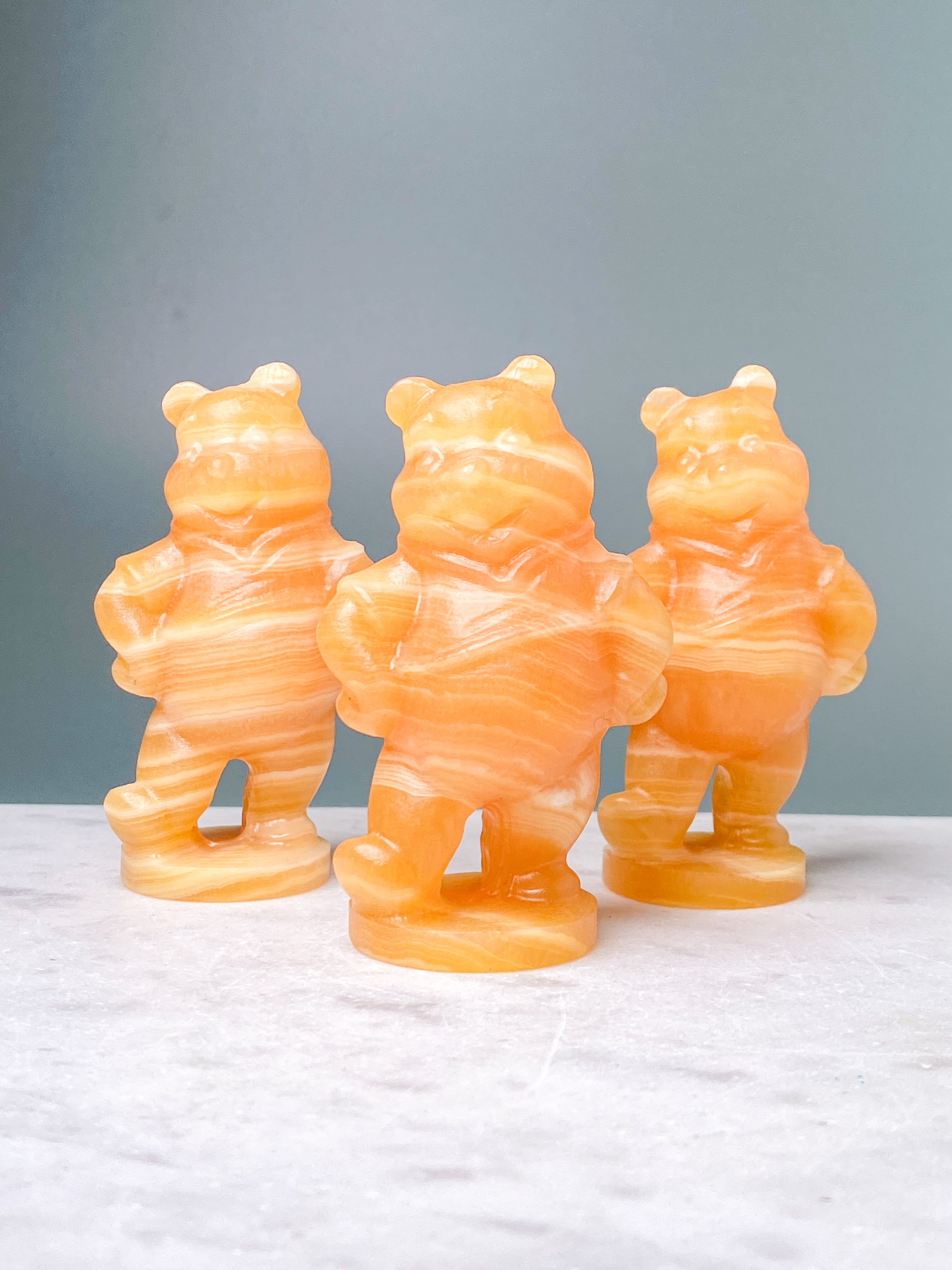 Orange kalcitpumpa med band