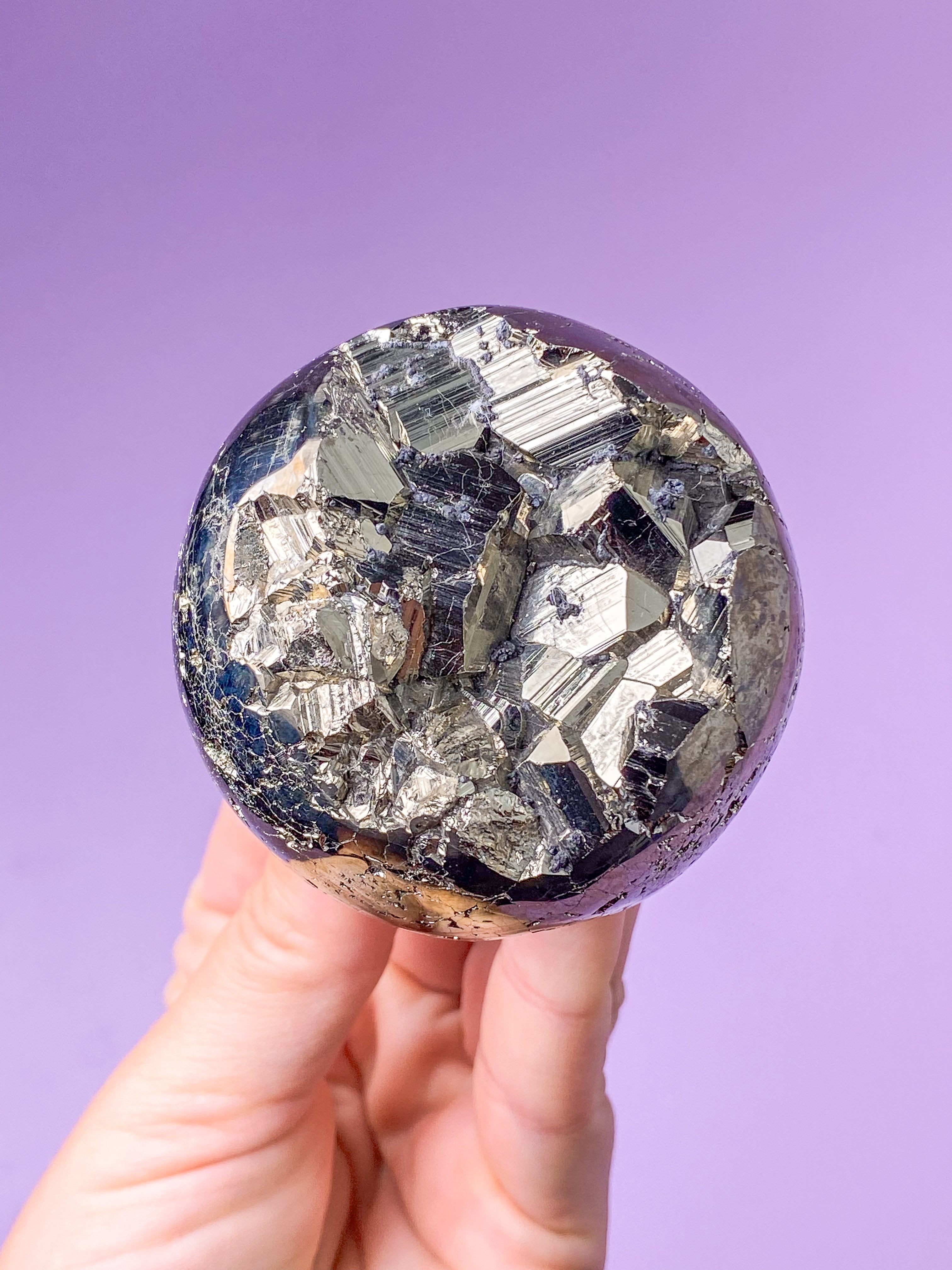 Druzy Pyrit Kugle (Nr. 1)