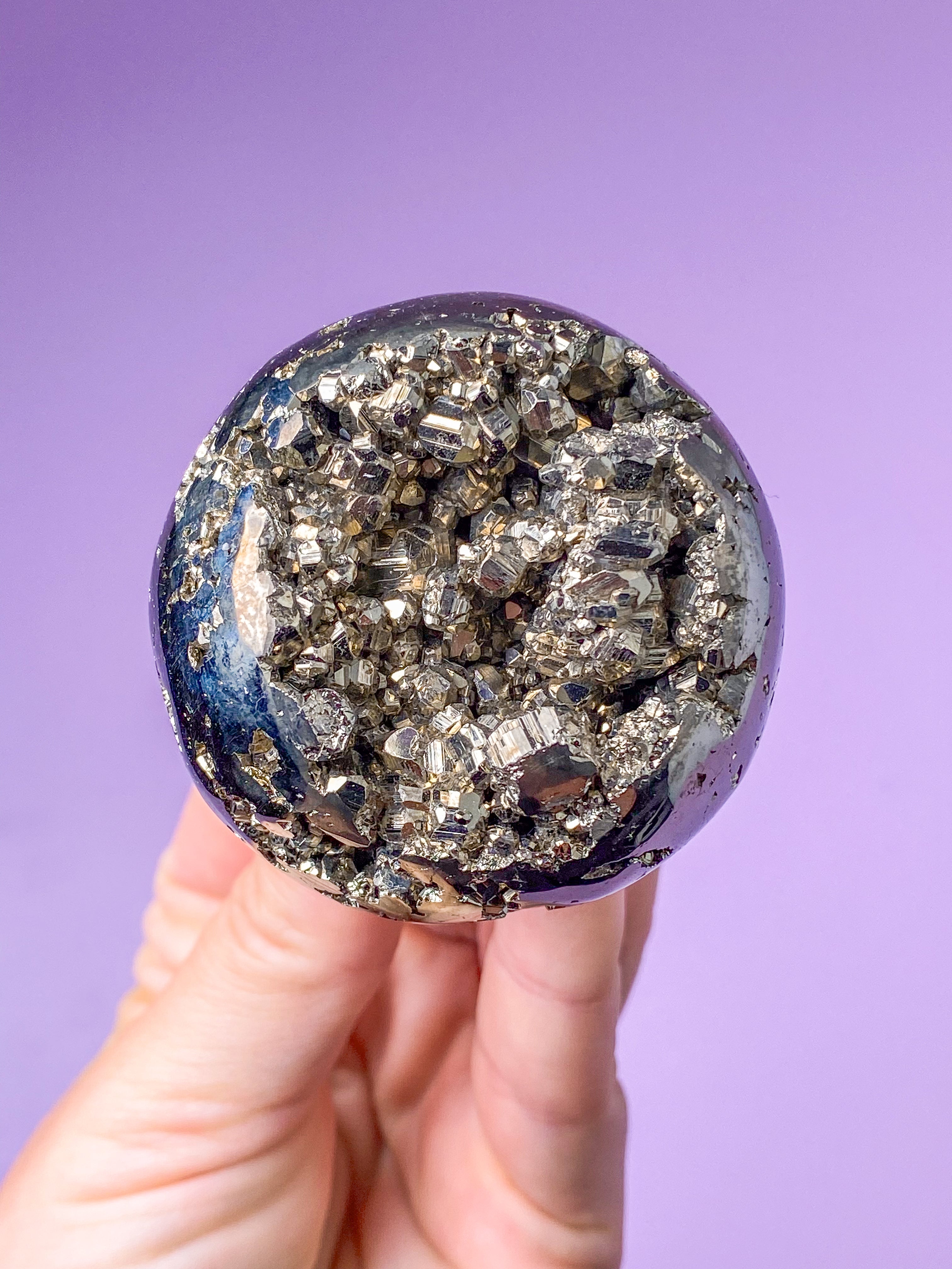 Druzy Pyrit Kugle (Nr. 2)