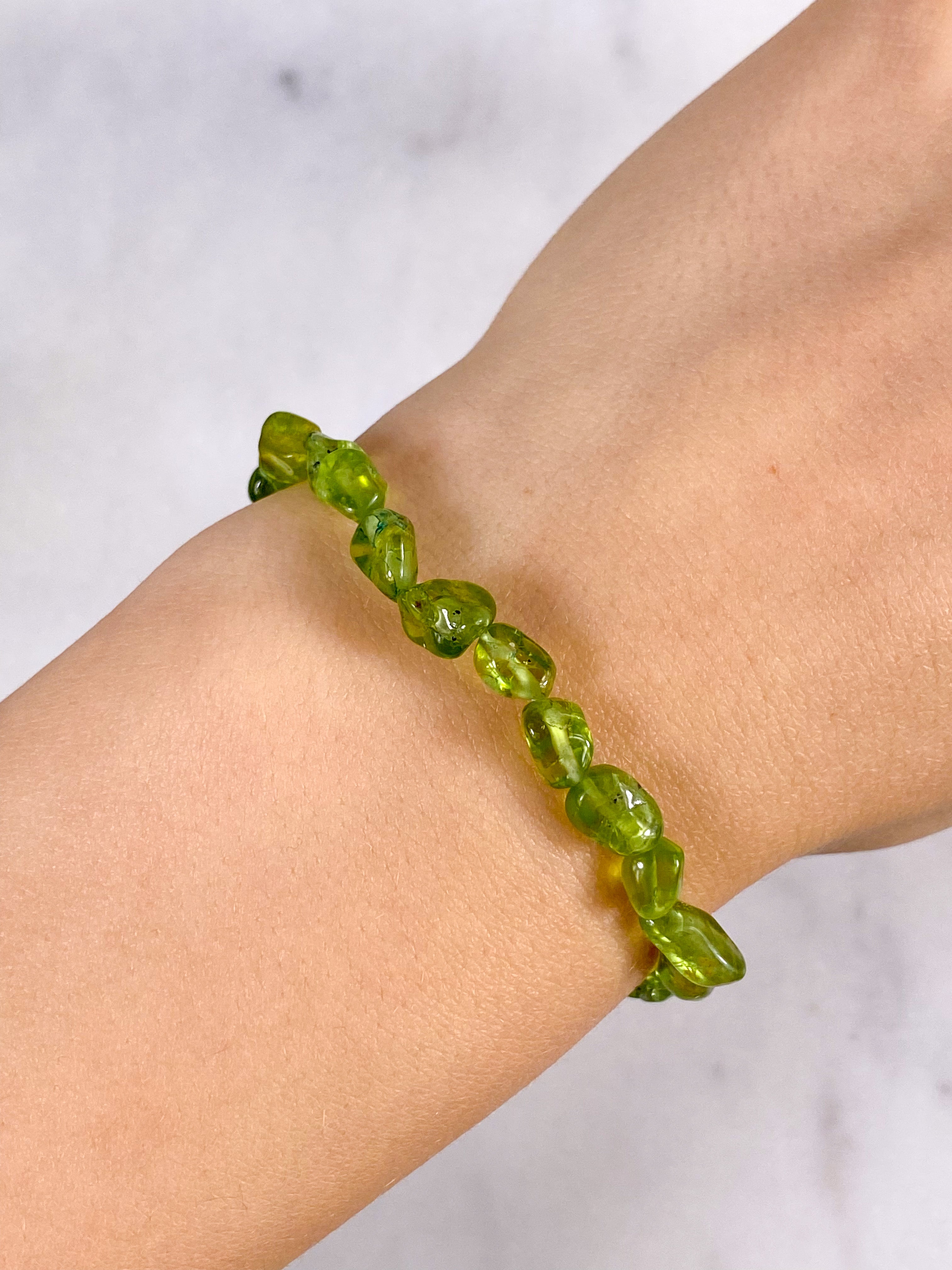 Peridot Chip Armbånd